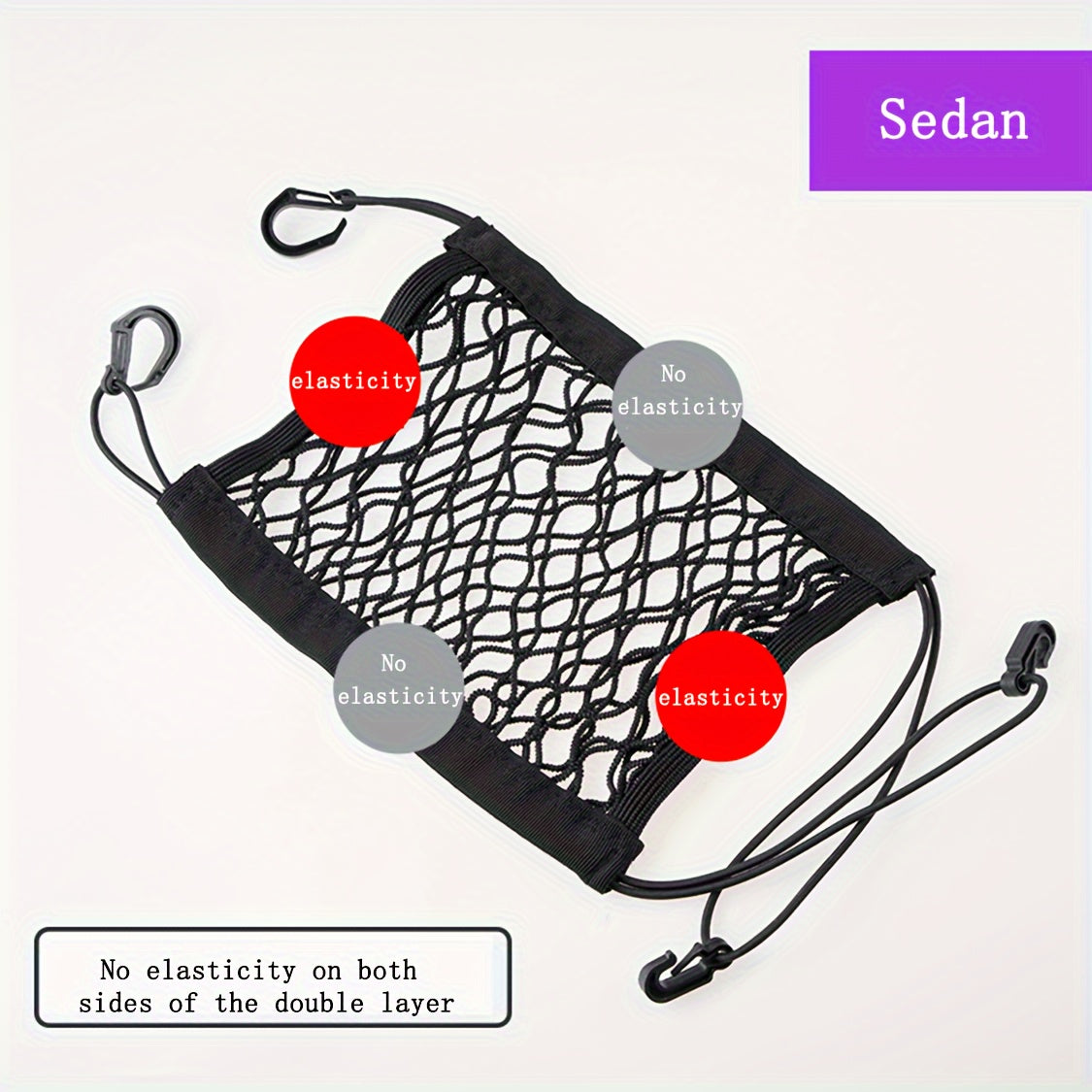 Car Seat Storage Net Pocket for Child Safety and Organization