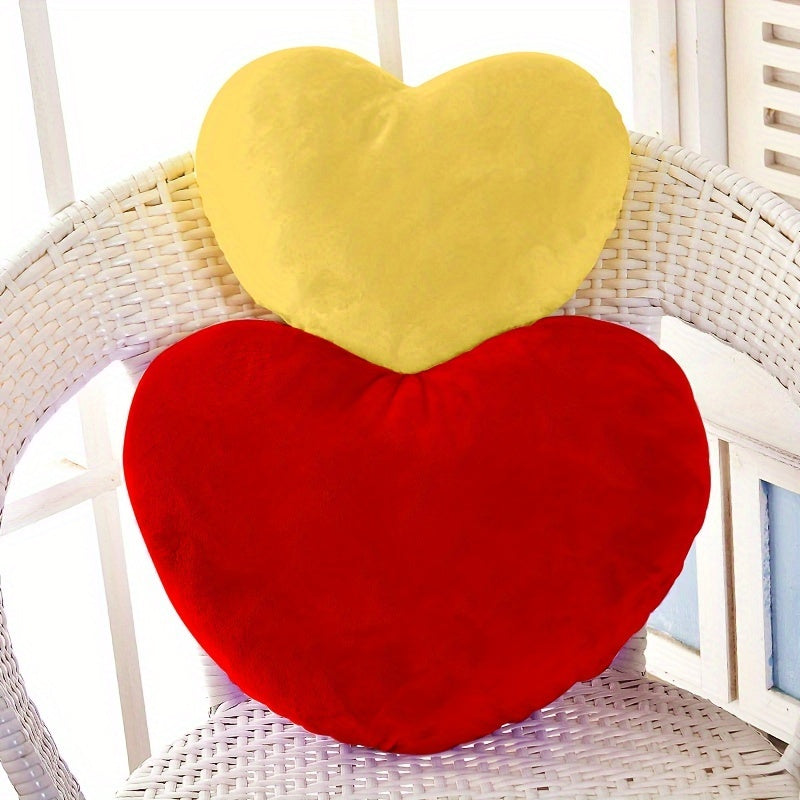 One Love Pillow Cushion, Plush and Multicolor Heart Pillow Available