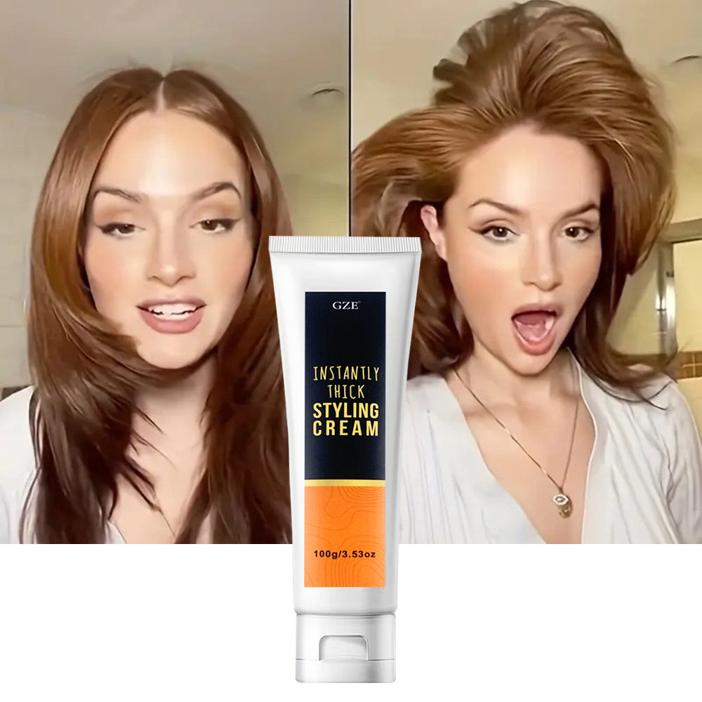 Instantly thickens and adds shine for all hair types.