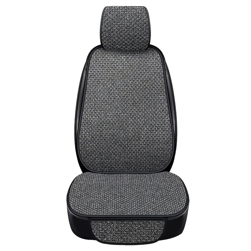 Non-slip, breathable linen car seat cushions for BMW, KIA, AUDI, and more. Easy care and all-season comfort.