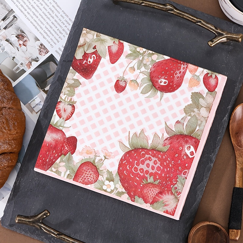 Package of 40 tri-fold disposable Christmas napkins featuring a Santa print, perfect for holiday parties and dining.