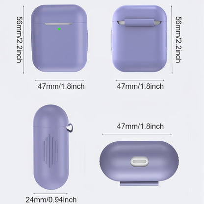 AirPods protective case for 1st and 2nd generation, compatible with wireless silicone earphones.