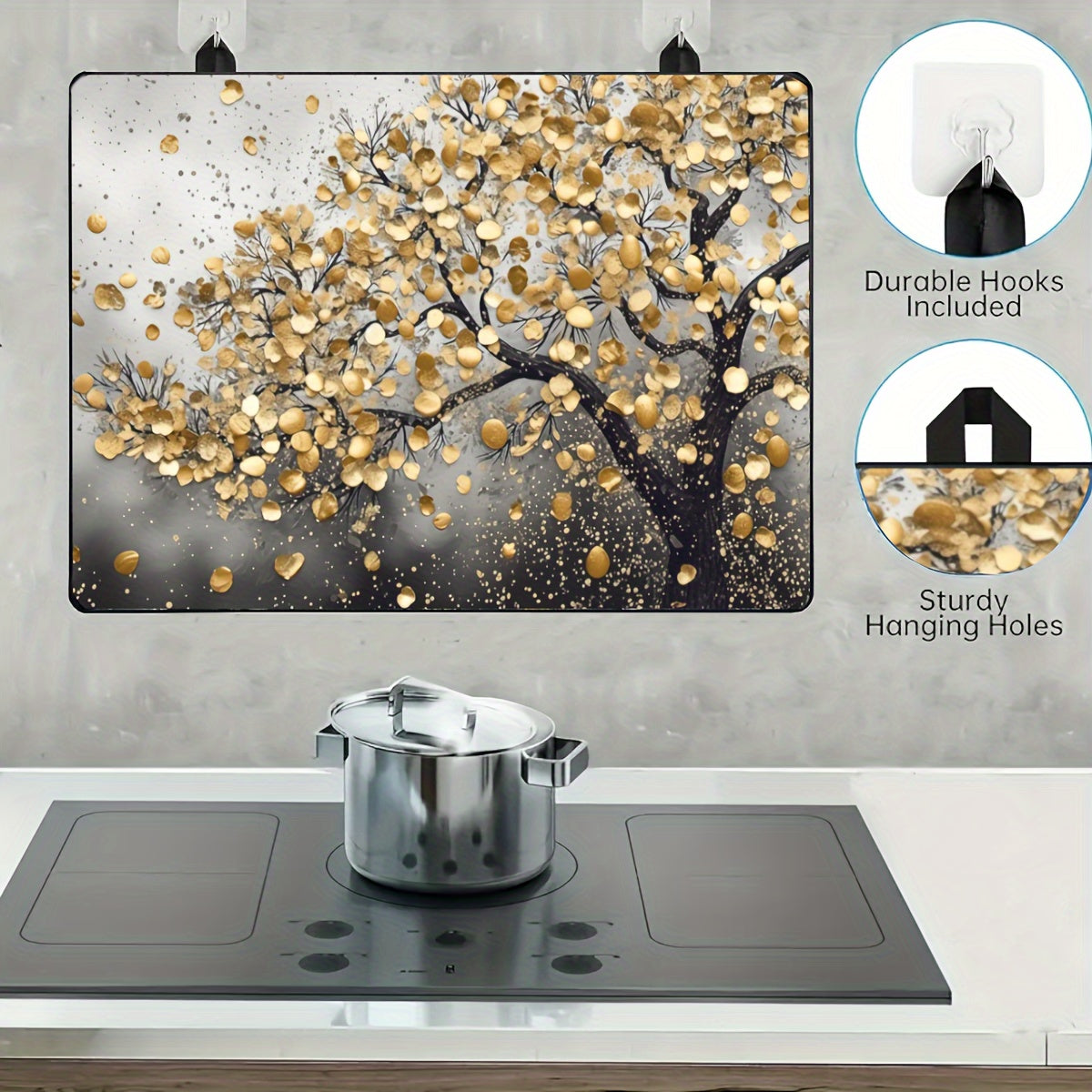 Protect your electric stove top with this extra large anti-slip mat made from premium natural rubber. Measuring 72.39cm x 52.07cm, this mat is perfect for covering glass cooktops and preventing scratches. Use it as a multipurpose oven and appliance mat