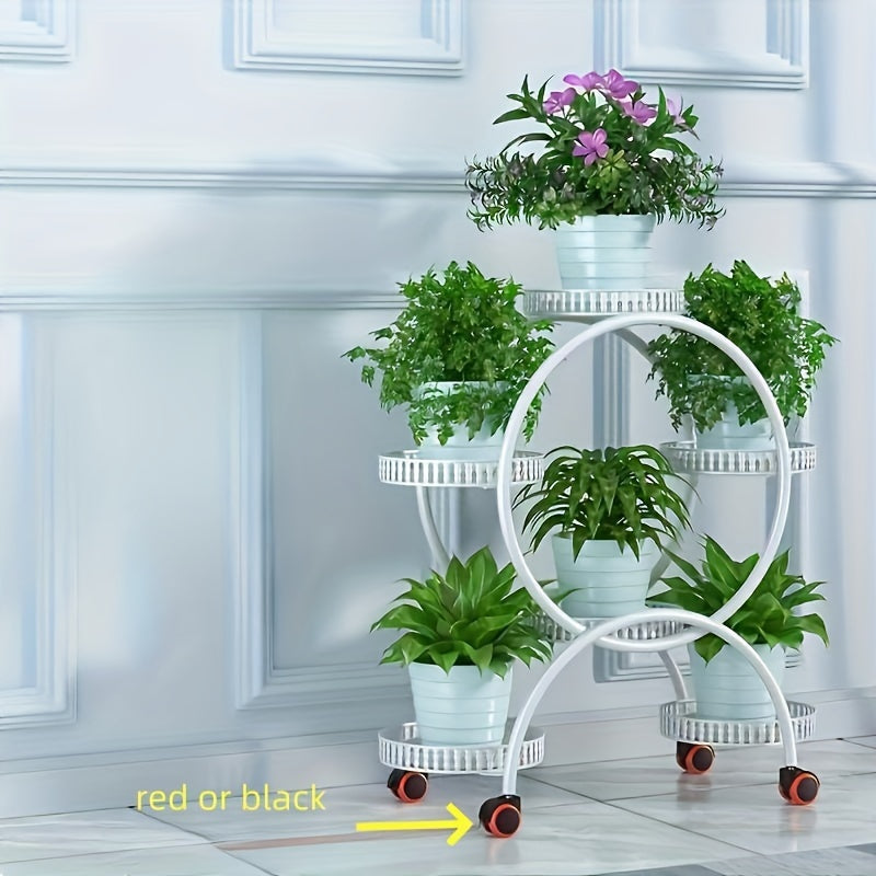 Popular European style multi-layer flower stand for living room and balcony, suitable for indoor use.