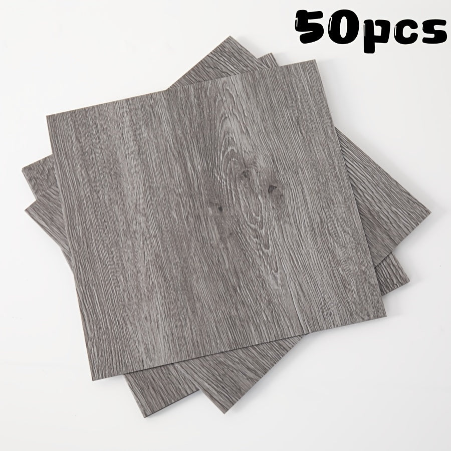 Luxury 3D texture retro self-adhesive floor stickers in packs of 25 or 50. Resistant to slipping and easy to apply. Waterproof and stain-proof, suitable for various rooms in the home. Ideal