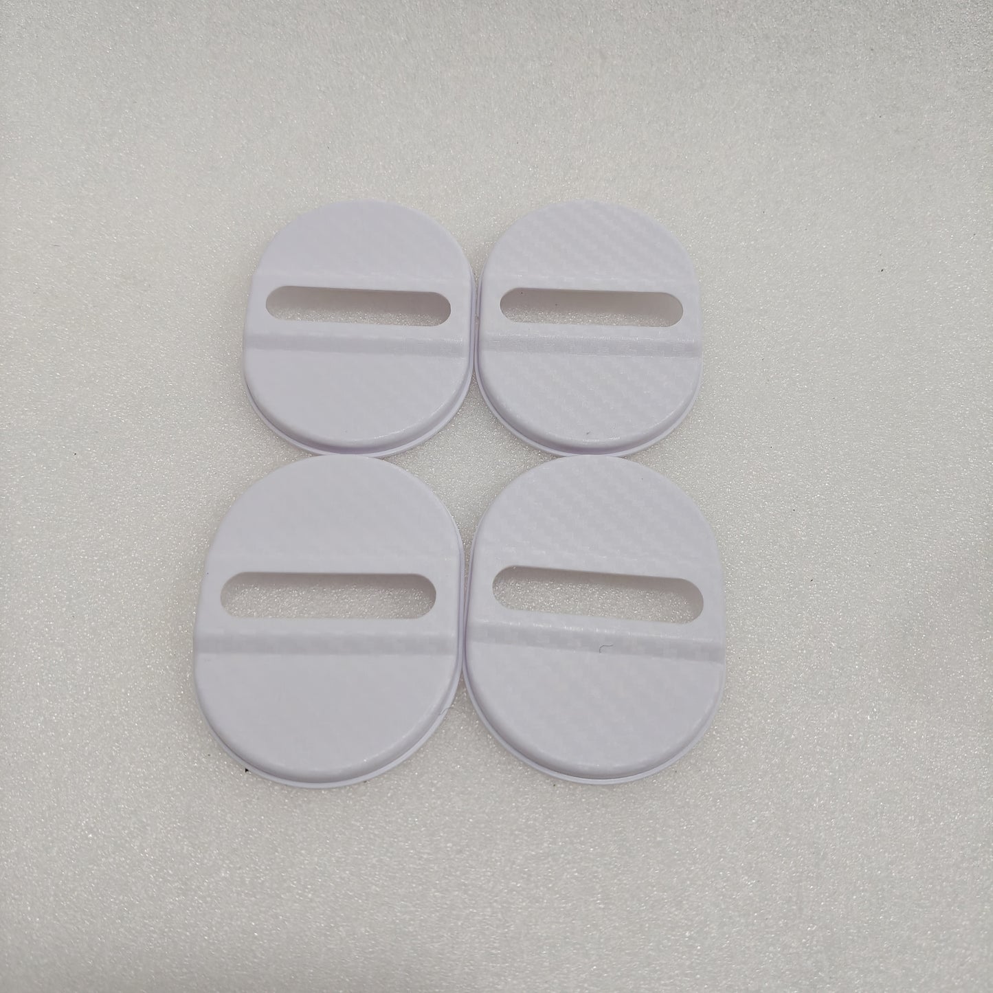 4pcs Car Door Lock Protector Covers for BMW F30, Audi A3 - Universal Anti-Rust Plastic Sleeve.