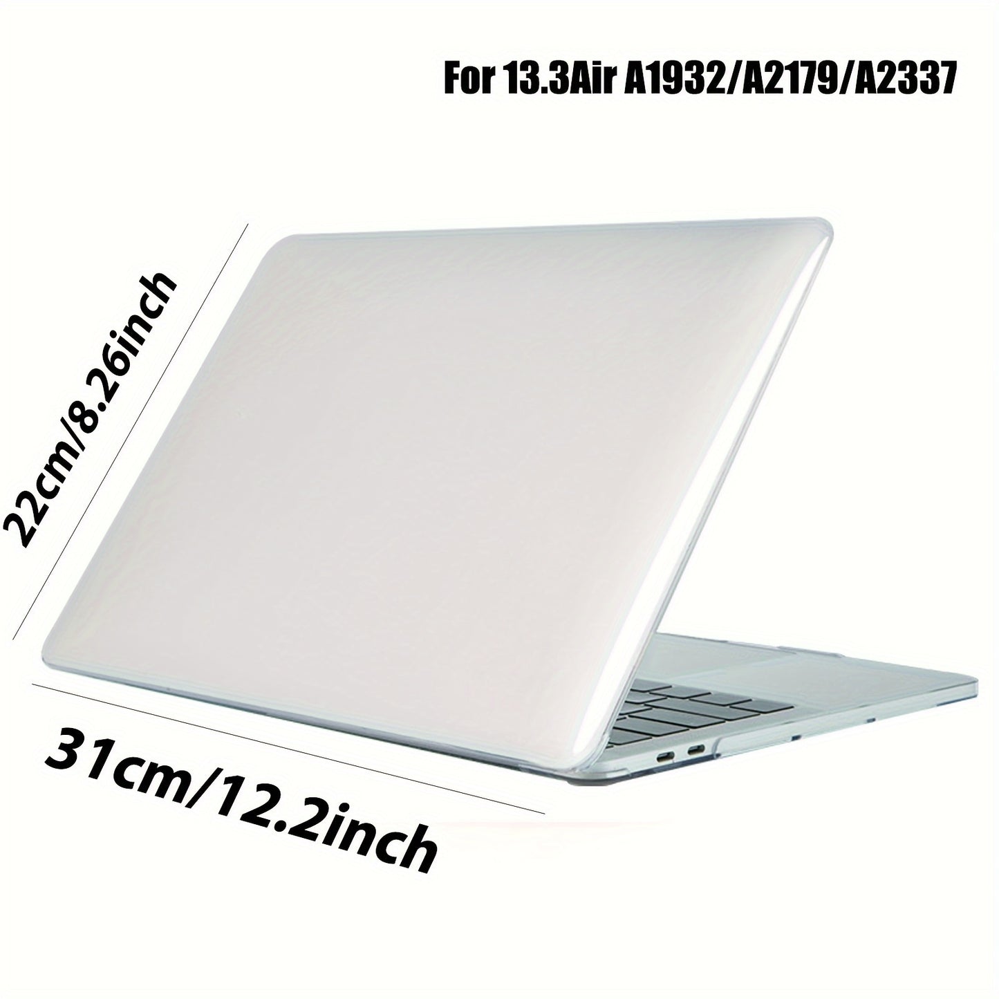 Protective case for MacBook Air/Pro, with non-slip pad and waterproof/dust-proof features. Fits models A2485, A2780, A2681, A2337, A2338.