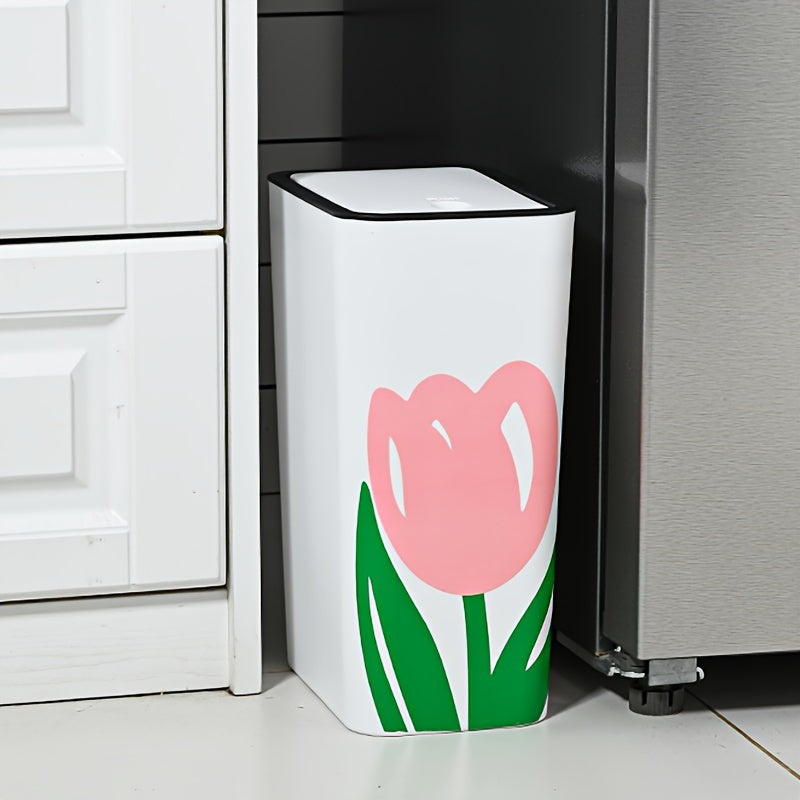 Versatile Tulip Gap Garbage Bin - Ideal for Home and Gift Giving