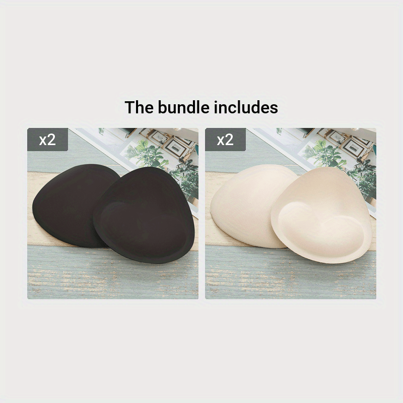 Padded bra inserts for push-up bras and lingerie.