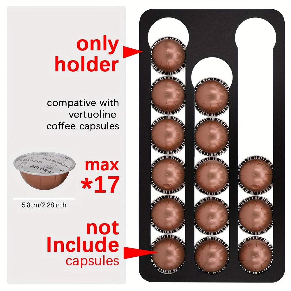 Aluminum Wall-Mounted Coffee Capsule Stand for Coffee Pods Storage