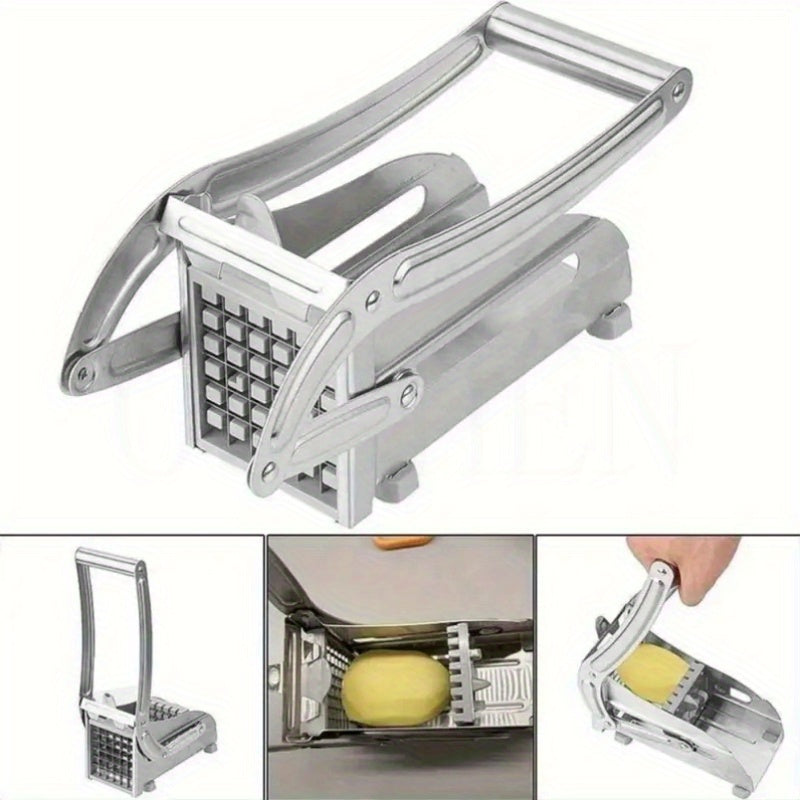 Stainless Steel Vegetable Slicer Set - Versatile Mandoline Cutter for Commercial and Household Use - Perfect for Potatoes, Cucumbers, Radishes, Lettuce - Safe for Food Contact - Manual Kitchen Tool for Fries and Slices