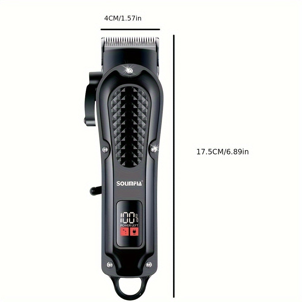 SOLIMPIA Professional Hair Clippers for Men - Cordless & Corded, USB Rechargeable, Ideal for Hair Cutting & Grooming.