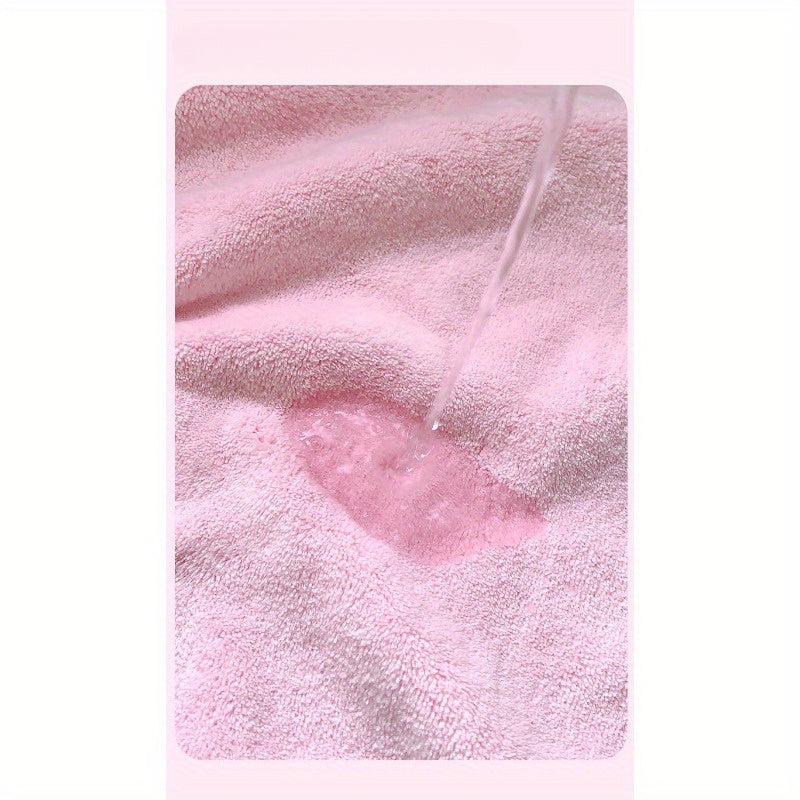 Soft coral fleece towel in modern striped pattern with Kuromi & My Melody design, perfect for face & bath, daily use, 280 GSM, ginkgo square shape.