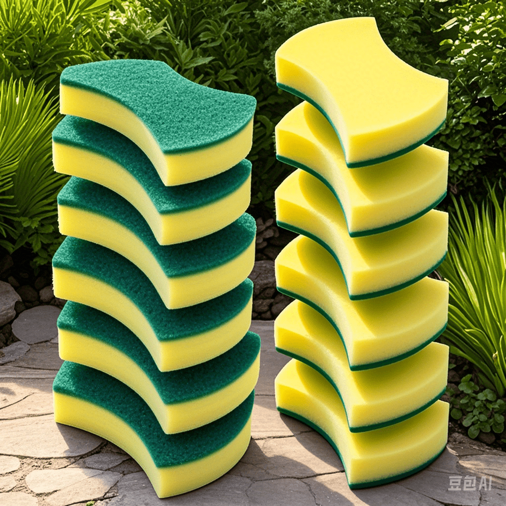 Get your hands on 10/12/24 high-absorbent cleaning sponges that effortlessly eliminate rust from spatulas and wipe away oil stains. These sponges are the perfect helper for home use and are essential for kitchen cleaning experts!