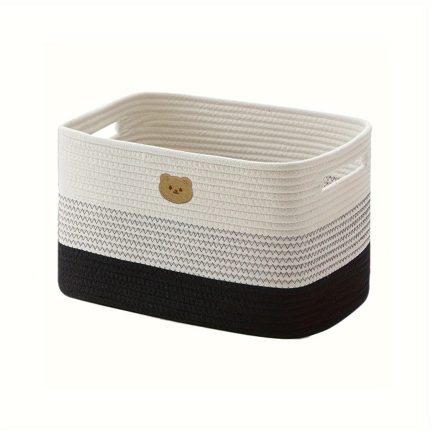 Multipurpose Woven Basket with Convenient Handles - Ideal for Organizing Diapers, Toys & Laundry in Any Room of the House