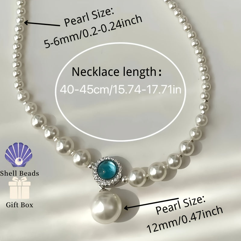 This S925 Sterling Silver Necklace features a stunning Blue High Carbon Stone Teardrop Pendant, perfect for everyday wear or as a thoughtful gift.