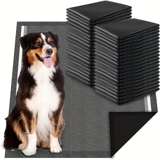 50 pieces of 60*45cm thick deodorizing pet urine pads made of bamboo charcoal, disposable dog diapers.