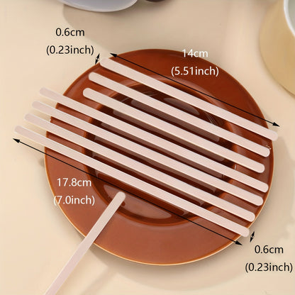 Ecowood Disposable Coffee Stirrers - Biodegradable Wooden Sticks for Beverages, Espresso, Tea - Drink Mixing Sticks available in packs of 50 or 100 pieces.