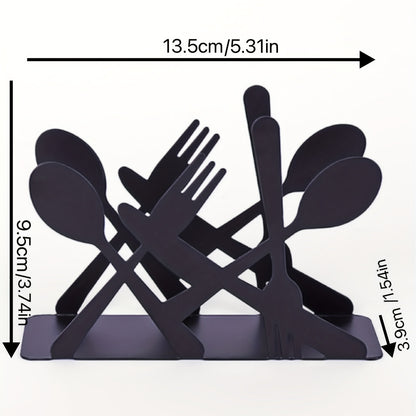 Black cast iron napkin dispenser for home and restaurant table decor.