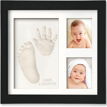 Wooden Hand & Footprint Frame - A Special Keepsake Kit for Youngsters, Ideal Gift for Boys & Girls to Capture Their First Moments