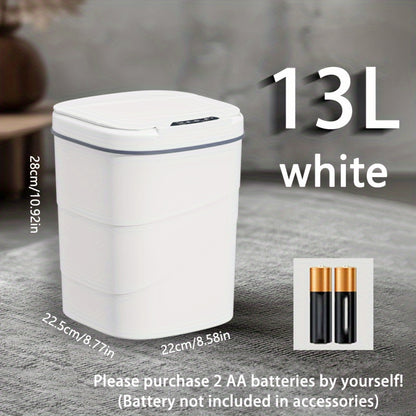 The 13L/17L intelligent induction trash can is versatile for use in the living room, kitchen, and bathroom.