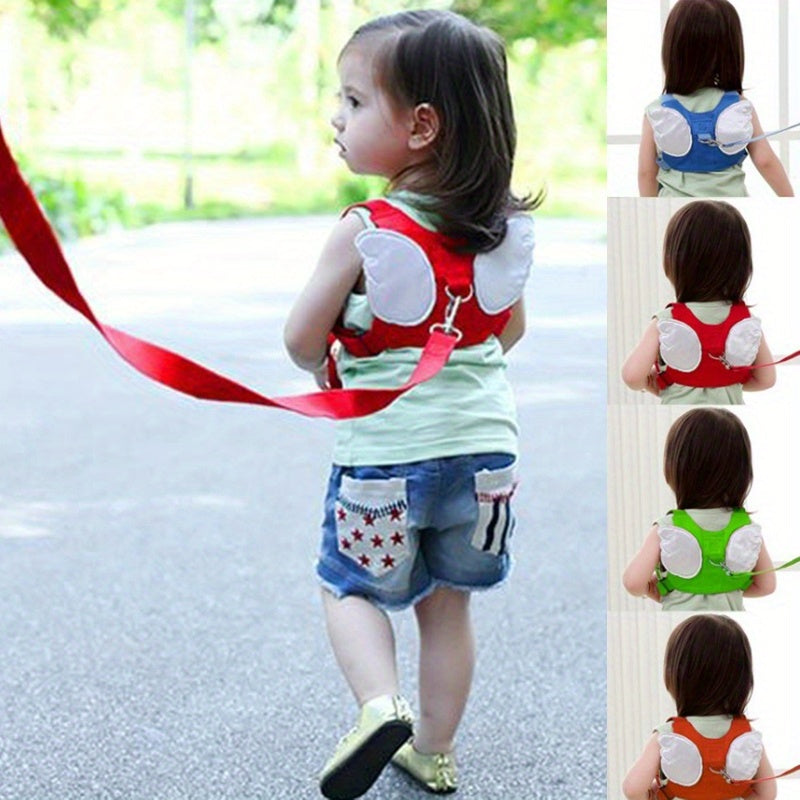 Vibrant Safety Harness with Anti-Lost Traction Rope - Made of Strong Polyester, Comes in a Variety of Colors