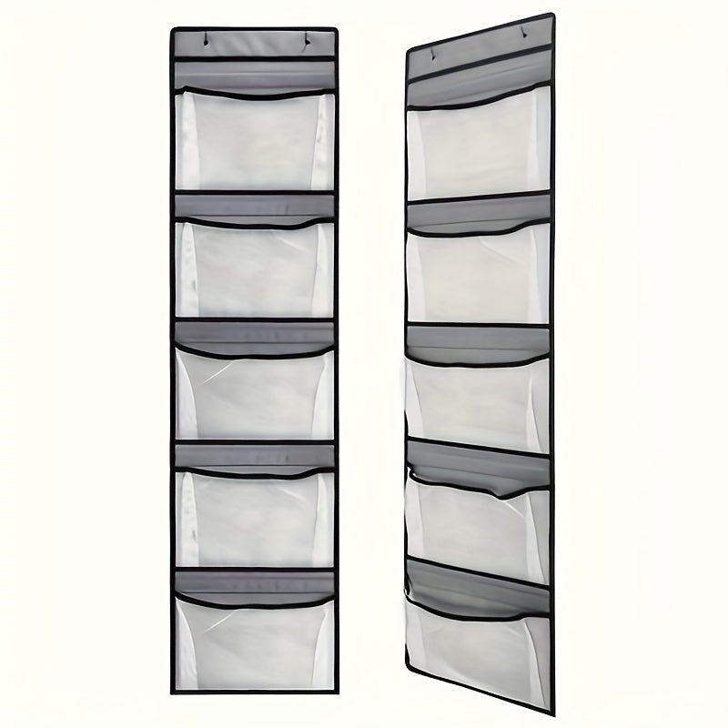 Introducing Amazon's latest product: The Liner Five Skeleton 5 Grid Pocket Underwear Storage and Organization Large Size Non-woven Storage Hanging Bag.