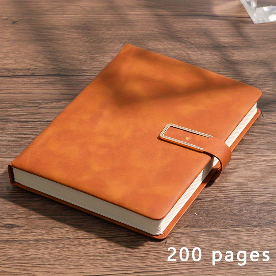 Vintage PU Leather Notebook with Custom Soft Cover and Bookmark - Ideal for Business Meetings, University Life, or Love Diary