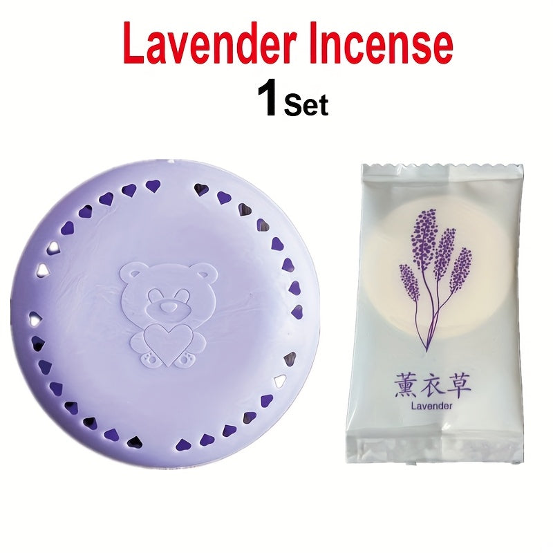 2 colorful long-lasting aromatherapy deodorant pads for bathroom, bedroom, closet, car, and home with pleasant fragrance.