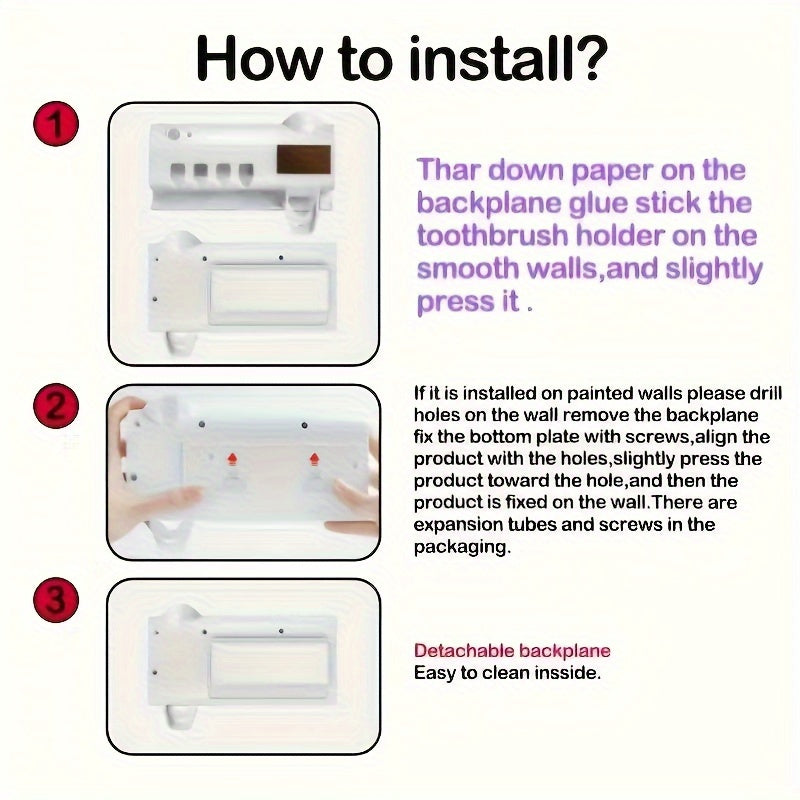 Revamp your oral hygiene with Toothbrush Holder, Wall Sticker, Toothpaste Dispenser, Wireless Charging and Solar Panel.