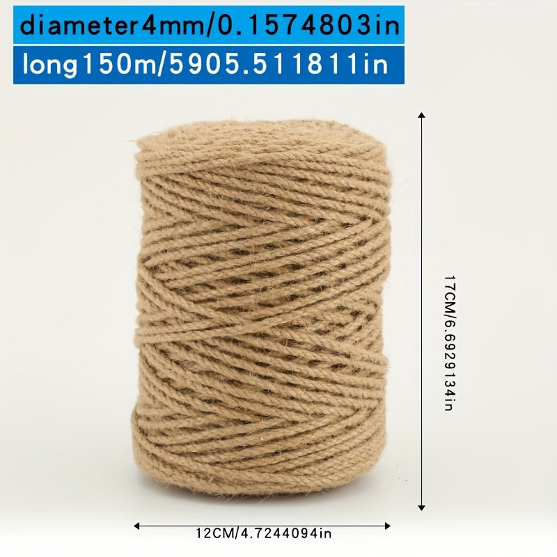 Jute twine rope for DIY crafts, gift wrapping, and decorative projects