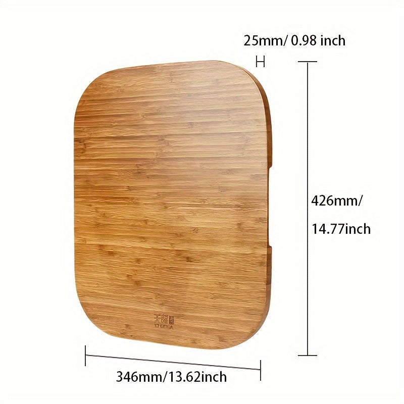 Premium Bamboo Cutting Board - Versatile and Long-lasting, Safely Prepared for Meat and Vegetable Serving - Ideal Kitchen Tool for Both Special Occasions and Daily Cooking