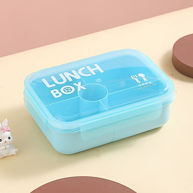 Separate Lunch Box Set for Office Workers, Includes Tableware, Microwave-Safe Bento Box for Picnics, Camping, and Home Use