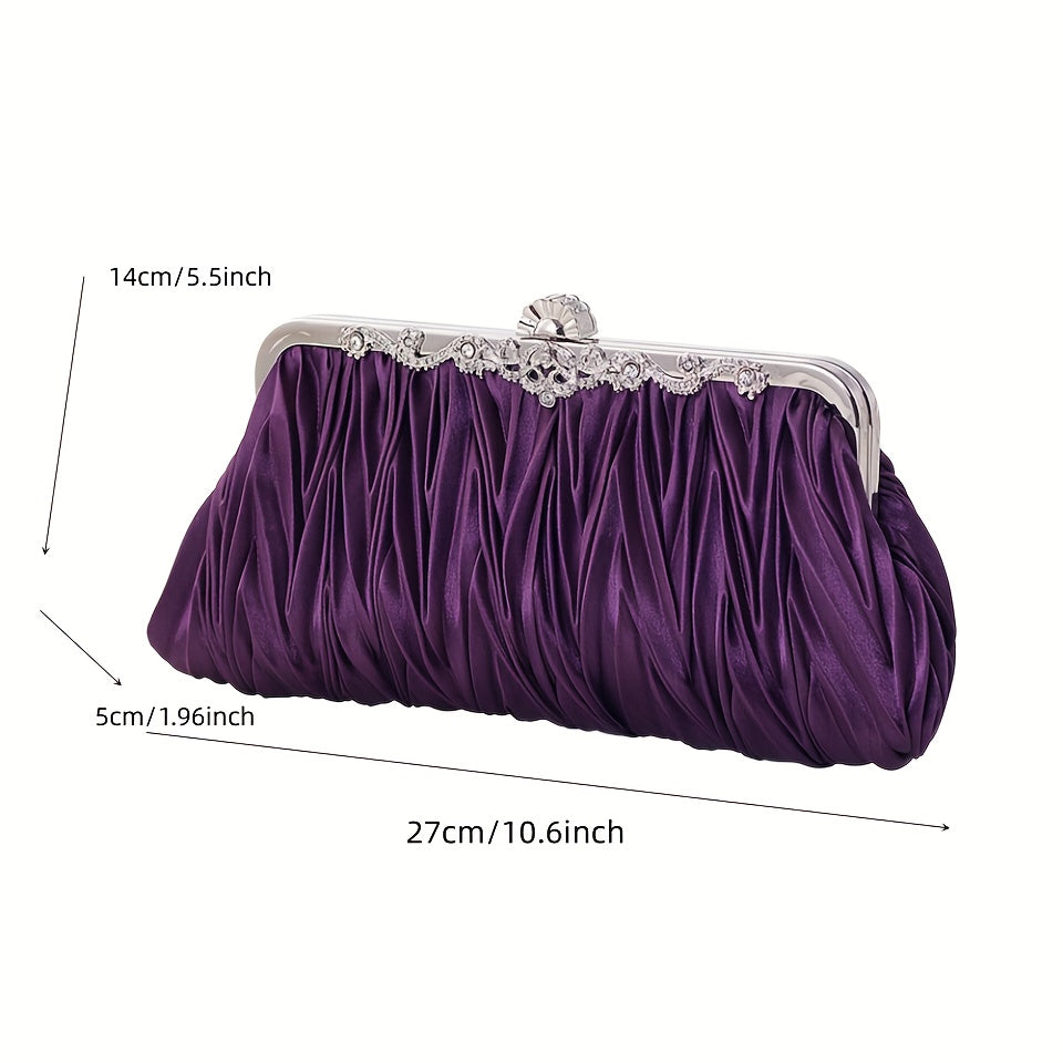 New Ladies Handbag Clutch for Evening, Shoulder, Bridal, Bridesmaid, Wedding, Cheongsam, Cross Body, and Dress purposes.