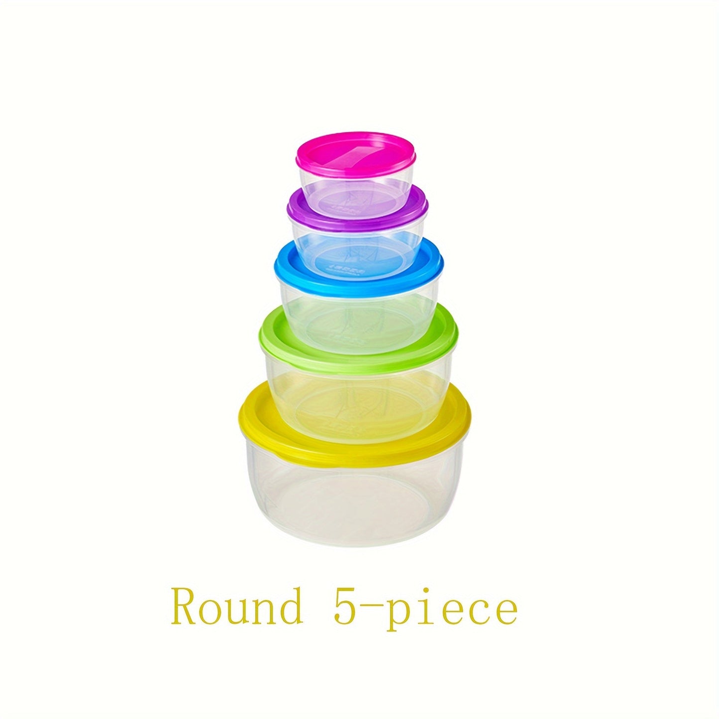 Keep your food fresh with the Rainbow Fresh-keeping Box Set. This set includes 4/5/6pcs containers with lids, perfect for storing large amounts of food. These reusable containers are perfect for storing food in the refrigerator, packing lunches, or