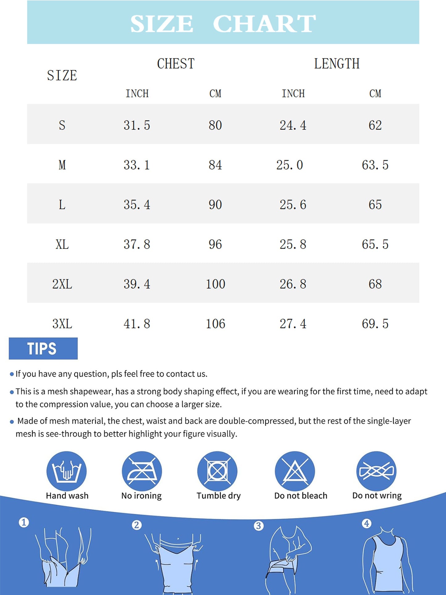 Мужская компрессионная майка дляSlimming и контроля осанки