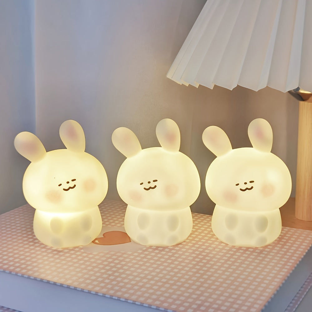 Blush Rabbit Lumious Toy for Desktop Decoration.