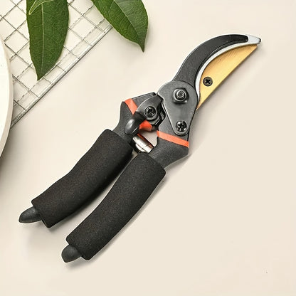 1pc Thickened SK5 Steel Branch Scissors for powerful pruning of rough branches. Modern style with carbon steel blades for comfort grip and durability, perfect for home garden and florist