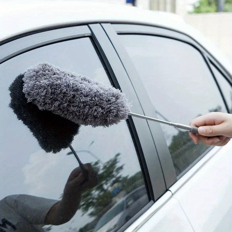 Multi-functional Microfiber Duster - Adjustable, Easy to Clean, and Environmentally-Friendly for use on Furniture, Cars, and Keyboards | Must-Have for Home Cleaning