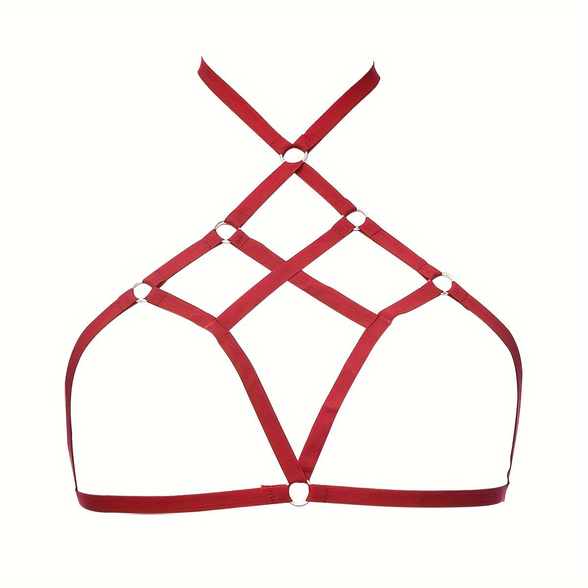 Stylish Hollow Cross Strappy Bra for Nightclub Party