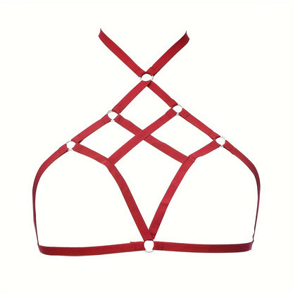 Stylish Hollow Cross Strappy Bra for Nightclub Party