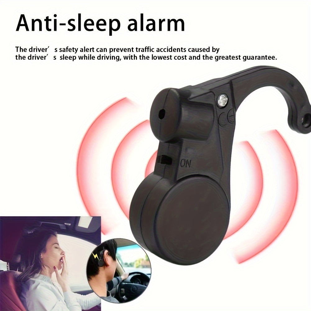 1pc AutoGuard Anti-Sleeping Device for Drivers, Car Safety Reminder Alarm, Non-Rechargeable Button Battery Operated, Includes Electronic Components, Vehicle Accessory