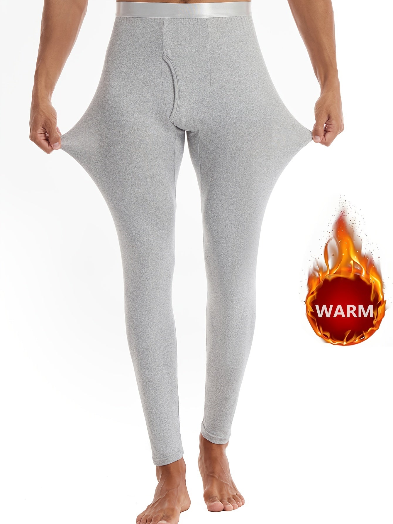 Stylish Men's thermal leggings for fall and winter.