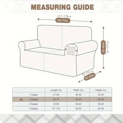 Утолщенный жаккардовый чехол для дивана с эластичным нижним ободом, подходящий для диванов на 1-4 места, идеально подходит для владельцев домашних животных