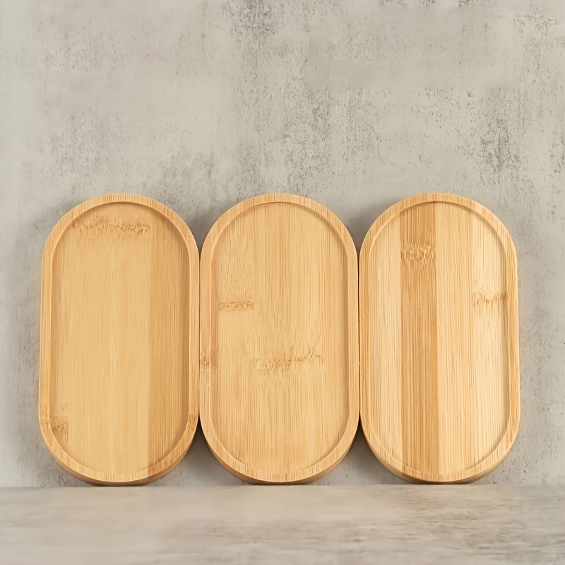 Multipurpose bamboo tray for kitchen and dining, serving platter, coaster, and coffee cup mat.