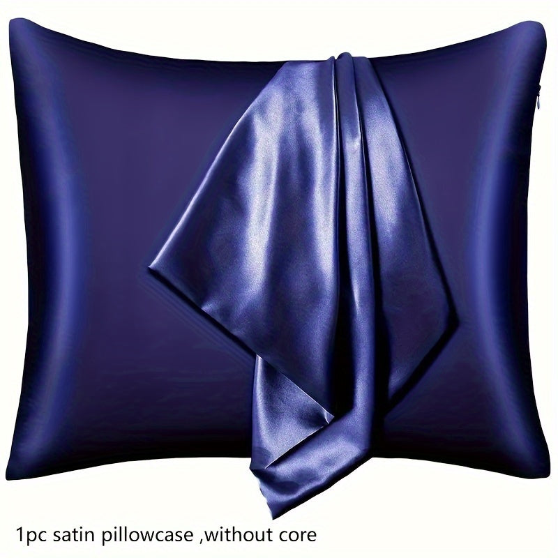 Upgrade your bedroom and sofa with this high-quality solid color satin pillowcase, designed to protect your hair and skin. Soft, breathable, and luxurious, this pillowcase will add a touch of elegance to your home décor. (Pillow not included)