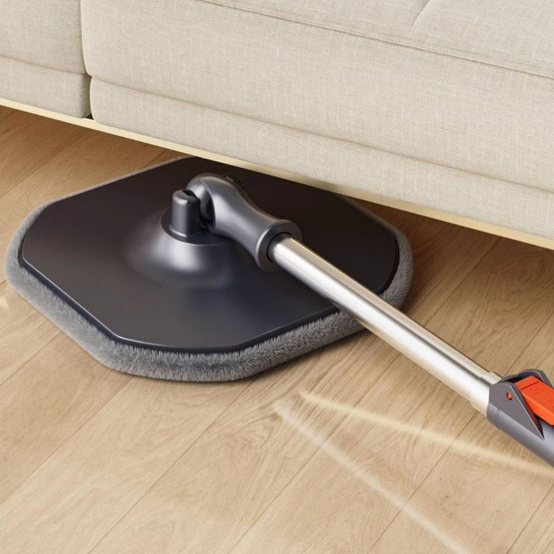 Easily Clean Floors with the Oval Self-Cleaning Mop and Bucket Set, Featuring Dual-Drive Automatic Centrifugal Dry Wash Technology. This Lazy Mop is Perfect for Wet and Dry Use and Comes with 2 Microfiber Pads for Use in the Home, Kitchen, Living Room