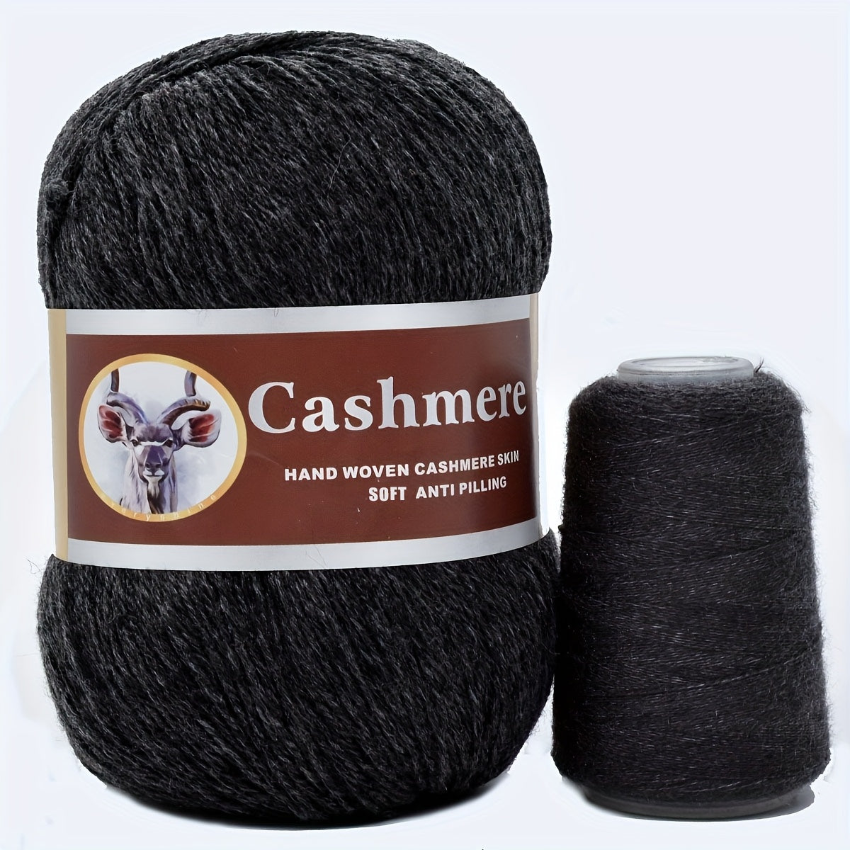 5 hand-woven cashmere blend yarns, 70% pure cashmere, 320m/350yd each in large (50g) & small (20g) skeins. Soft, anti-pilling for crochet & knitting. Ideal for scarves, sweaters, shawls in