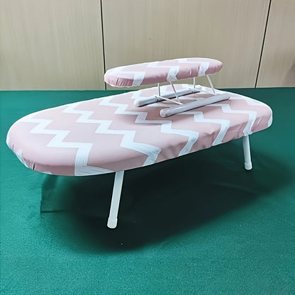 The Mini Desktop Ironing Board is small and stylish, perfect for easy storage and portability. It includes a small ironing sleeve for effortlessly ironing sleeves.