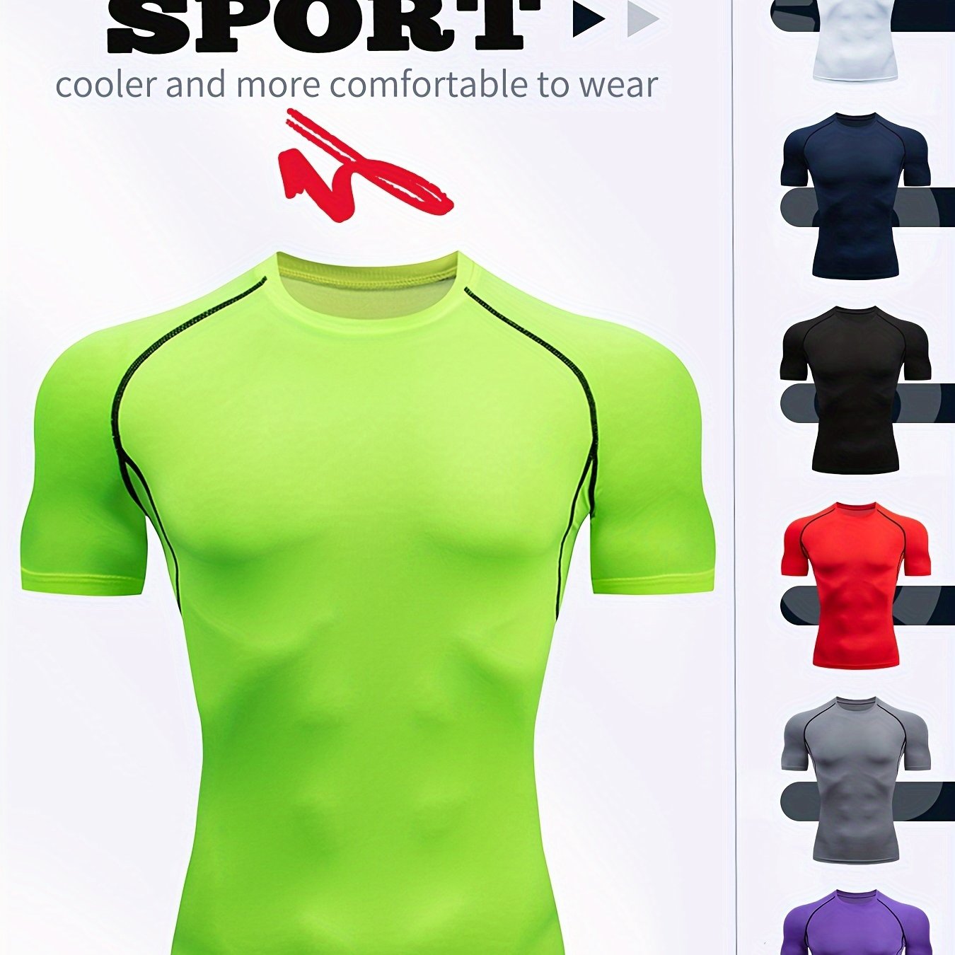 Men's Spring/Summer Moisture-wicking Body Shaping Short-sleeve Shirt